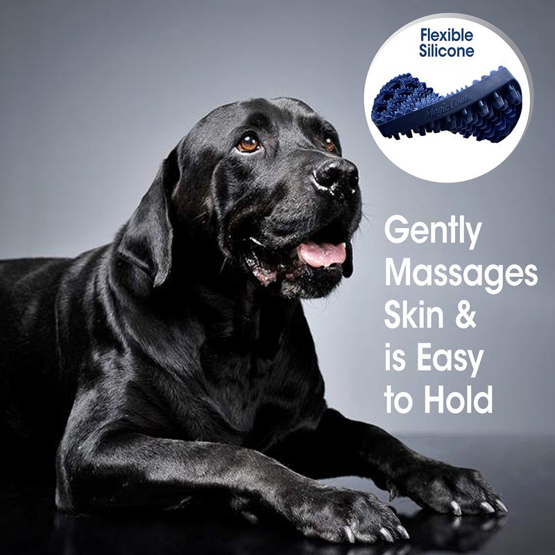 Four Paws Magic Coat Professional Series Grooming Dual-Sided Silicone Wet or Dry Curry Deshedding Brush for Dogs, 1 Count - Image 5